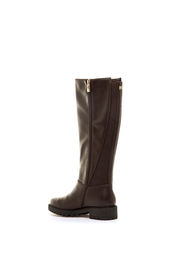 MTNG Botas de cano alto com sola dentada cru