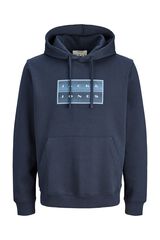 Jack & Jones PLUS Sweatshirt regular com capuz azul