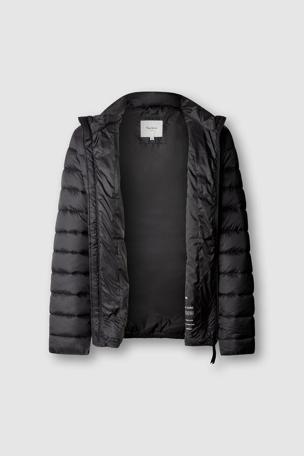 Pepe Jeans Casaco acolchoado com logo preto