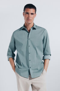 Springfield Camisa popelina micro estampado