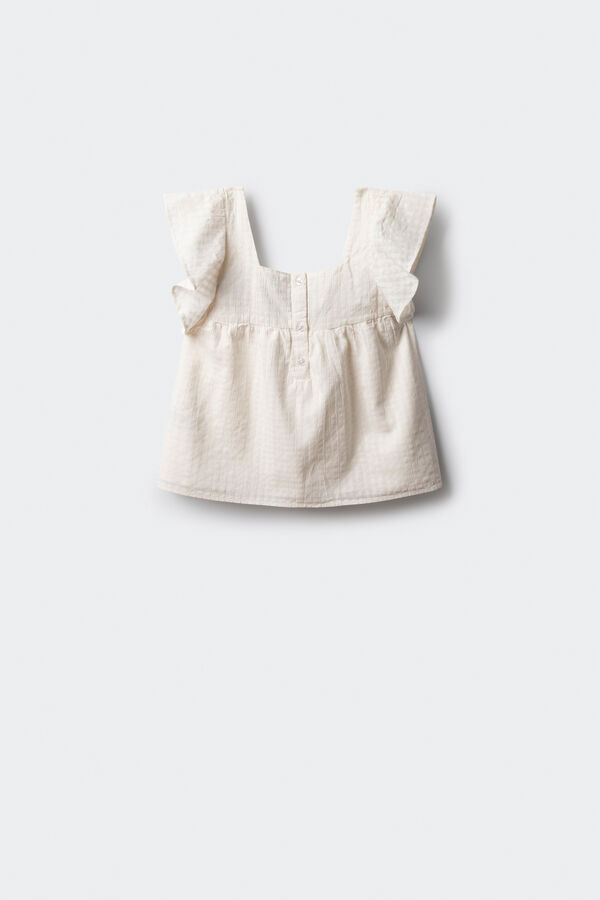 Springfield Kids Top bordado para meninas cru