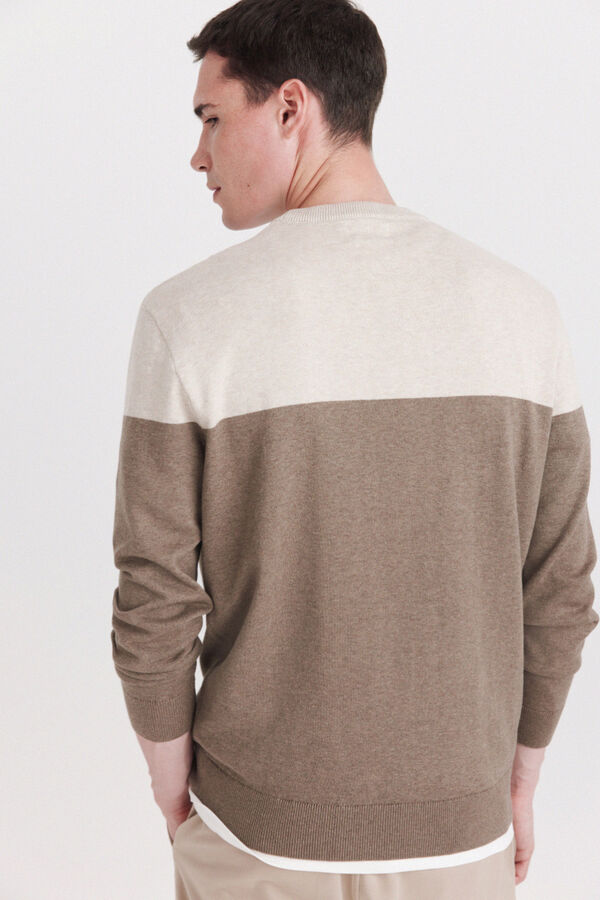 Springfield Jersey b&aacute;sico bloque color nude