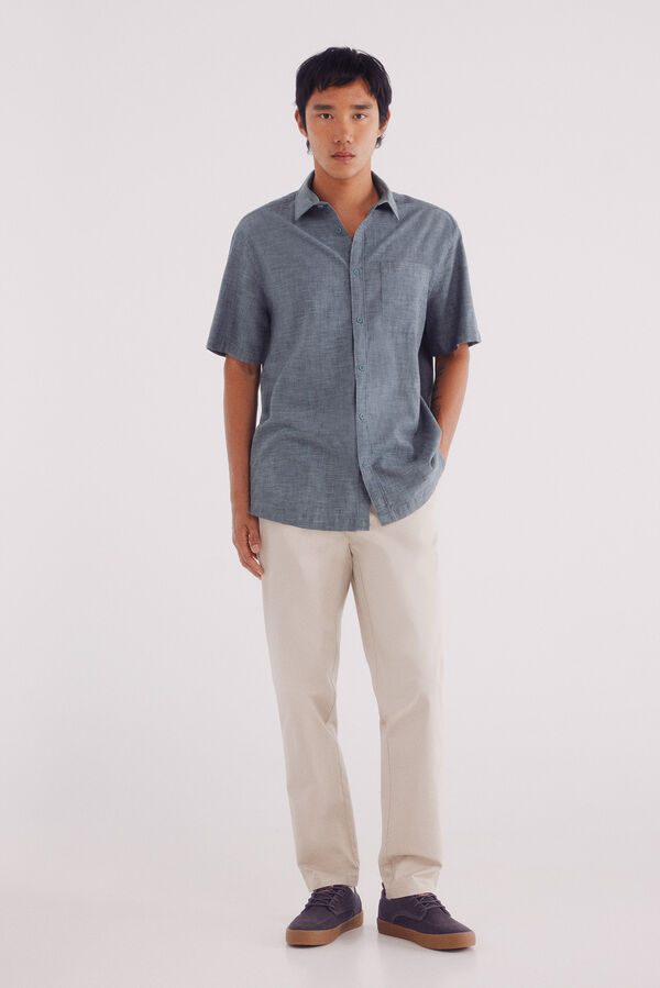 Springfield Pantalón chino ligero slim fit beige