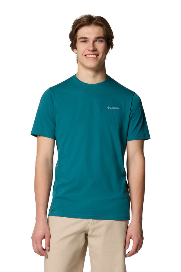 Columbia Camiseta para homem de manga curta Columbia North Cascades™ verde