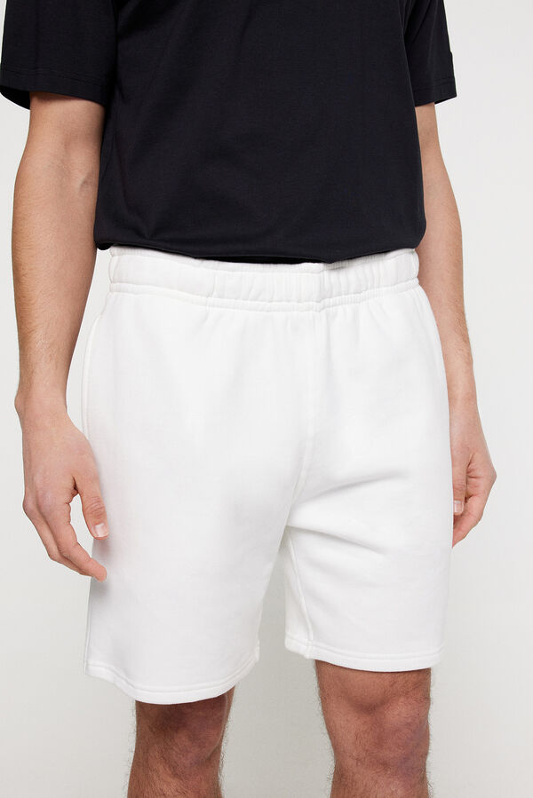 Springfield Sportswear emboss loose short blanco