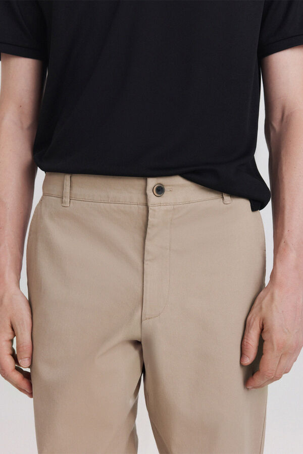 Springfield Cal&ccedil;as chino straight fit bege