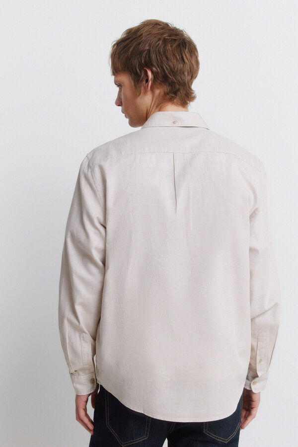 Springfield Camisa estruturada castanho