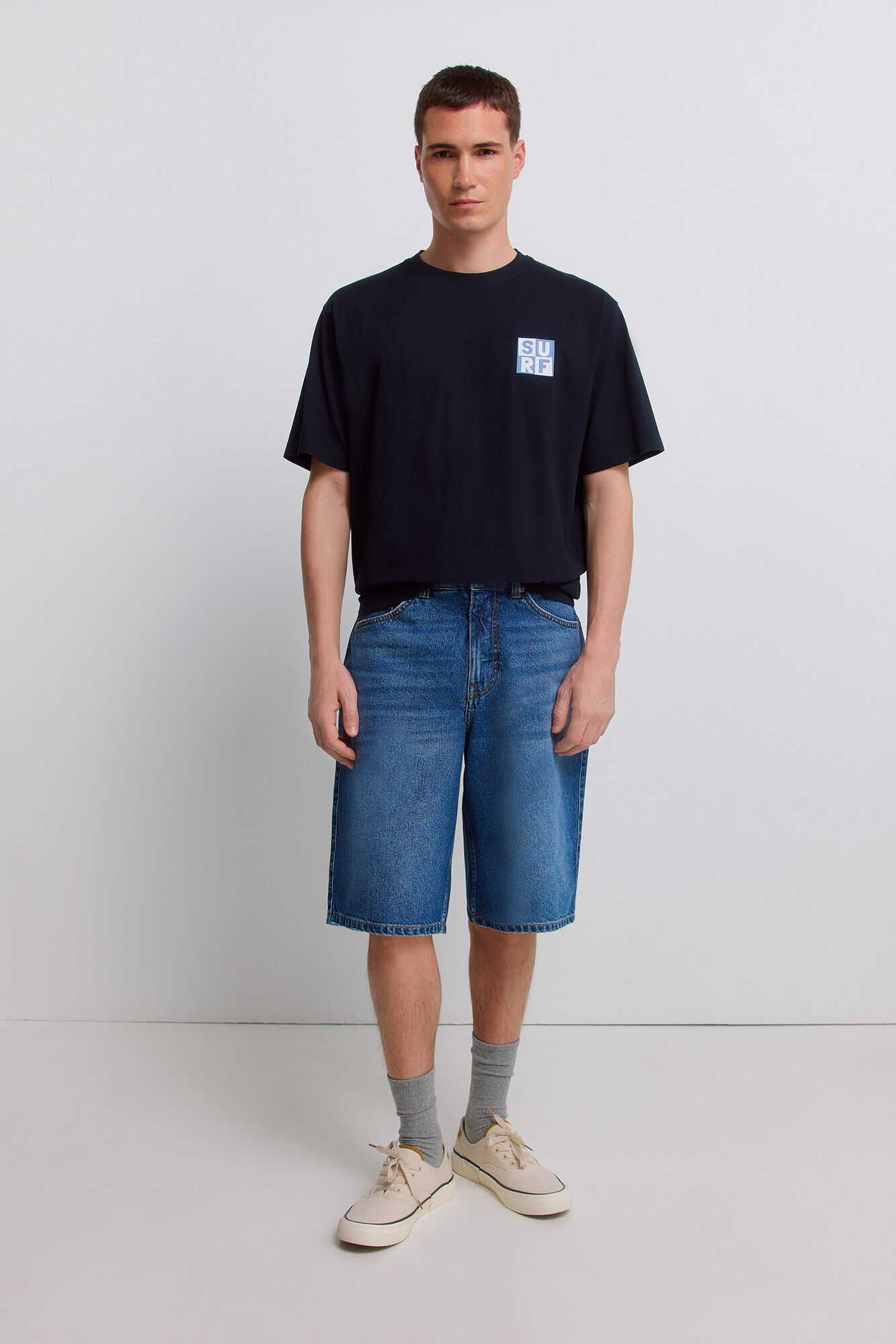 Springfield Bermuda jeans baggy fit