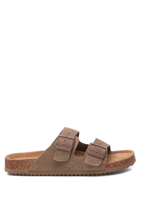 XTI Sand&aacute;lia em croute com fivelas cru