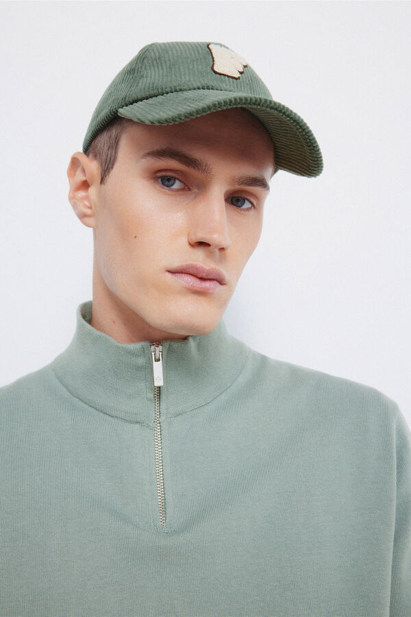 Springfield Camisola Milano com fecho-éclair verde