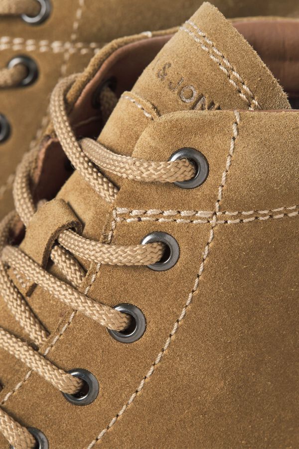 Jack & Jones Botines piel punta redonda marr&oacute;n
