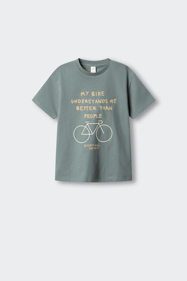 Springfield Kids T-shirt de manga curta "My Bike" para menino azul