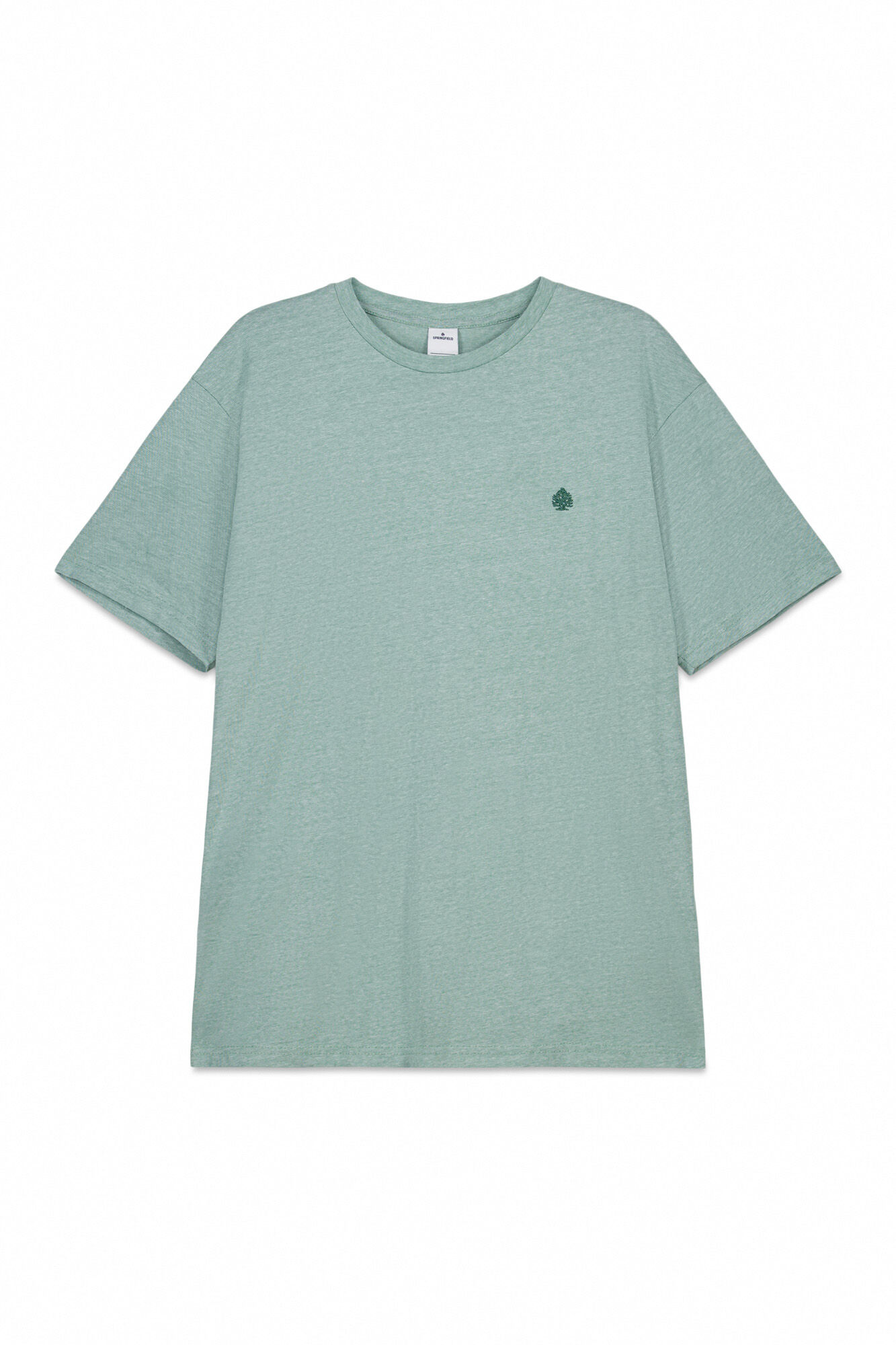 Springfield T-shirt b&aacute;sica microrrisca