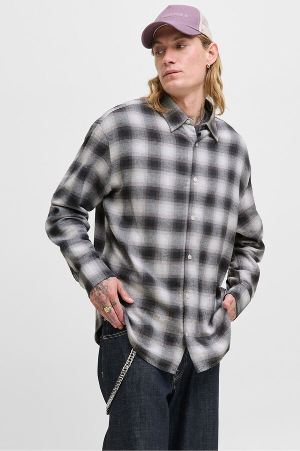 Jack & Jones Camisa xadrez preto