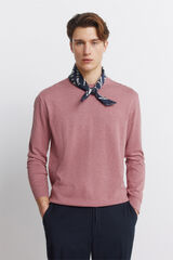 Springfield Camisola b&aacute;sica logo Springfield rosa