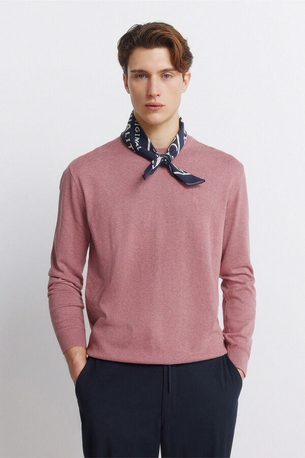 Springfield Camisola b&aacute;sica logo Springfield rosa