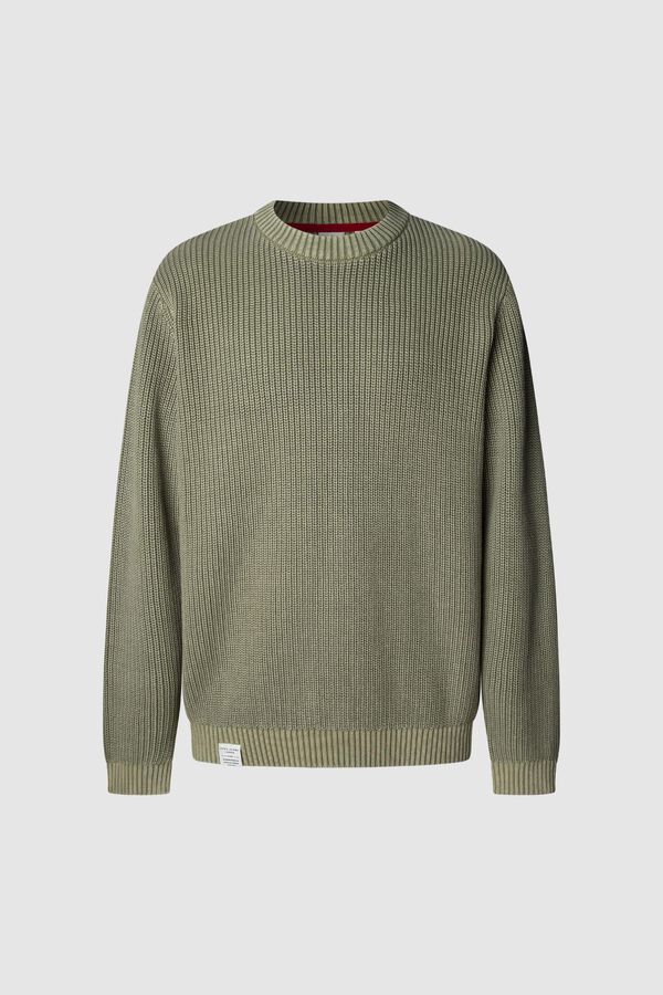 Pepe Jeans Suéter de gola redonda com ajuste regular verde