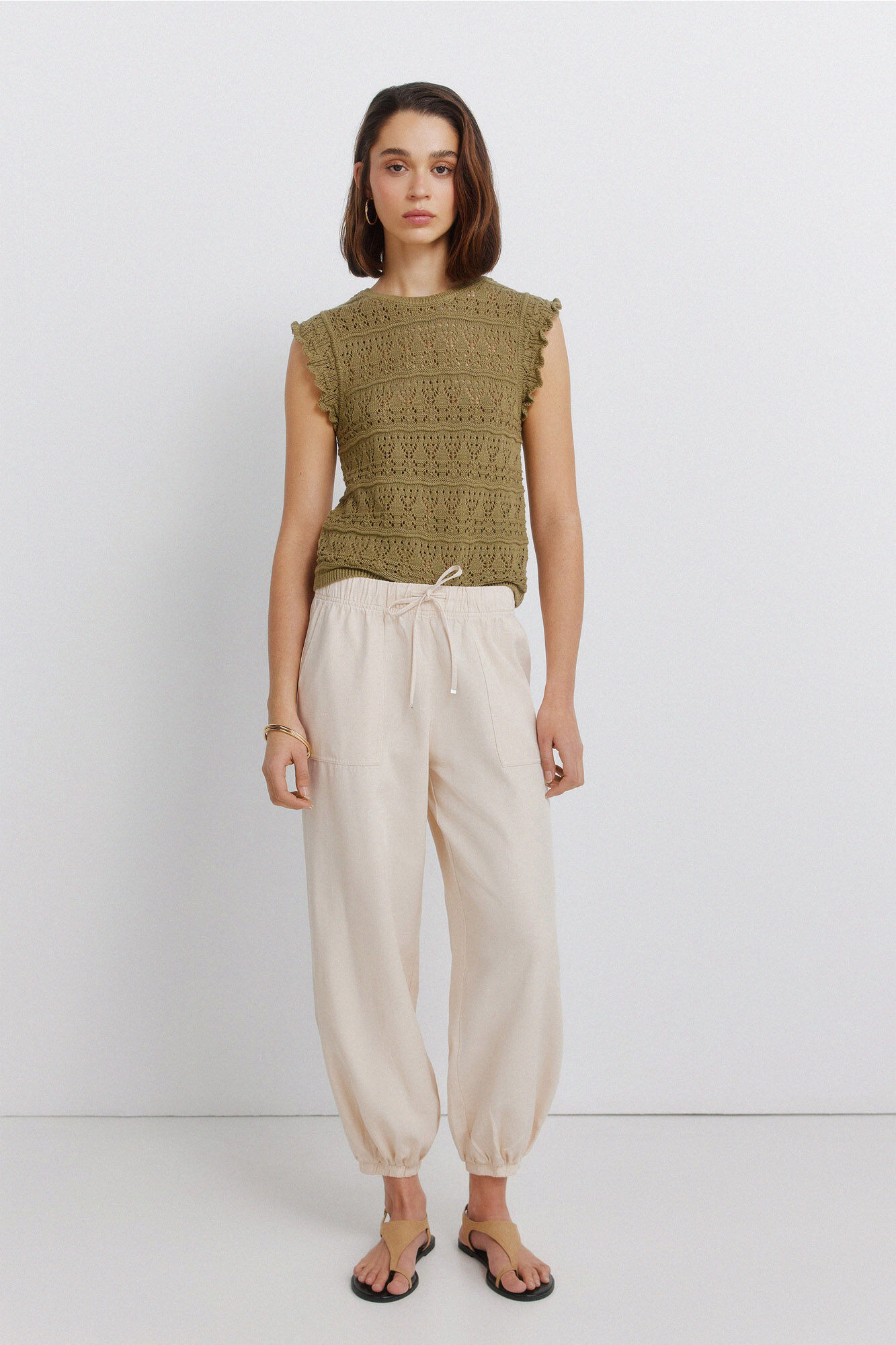 Springfield Top pointelle volante