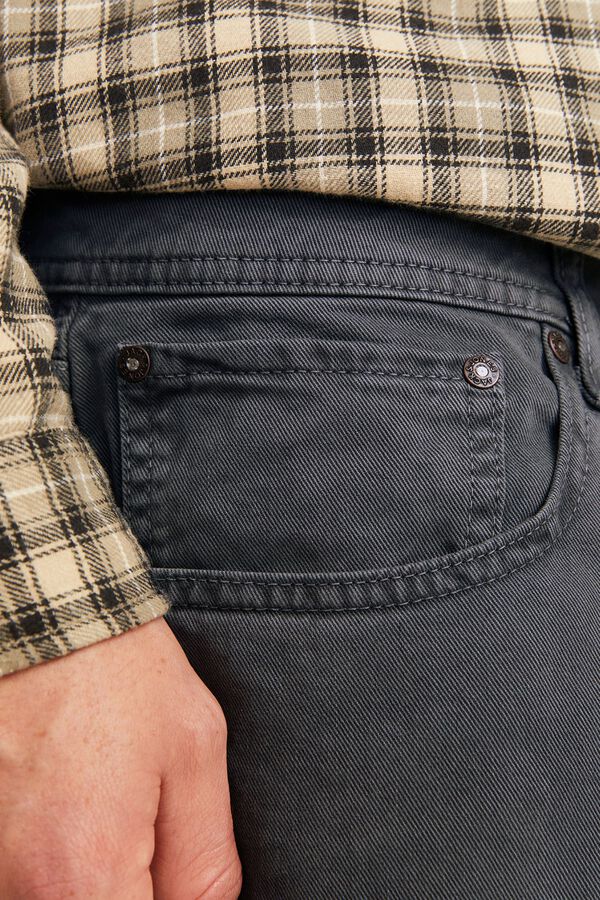 Jack & Jones PLUS Cal&ccedil;a baggy em algod&atilde;o cinzento