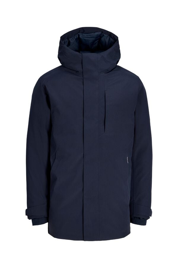 Jack & Jones Parka imperme&aacute;vel com capuz azul