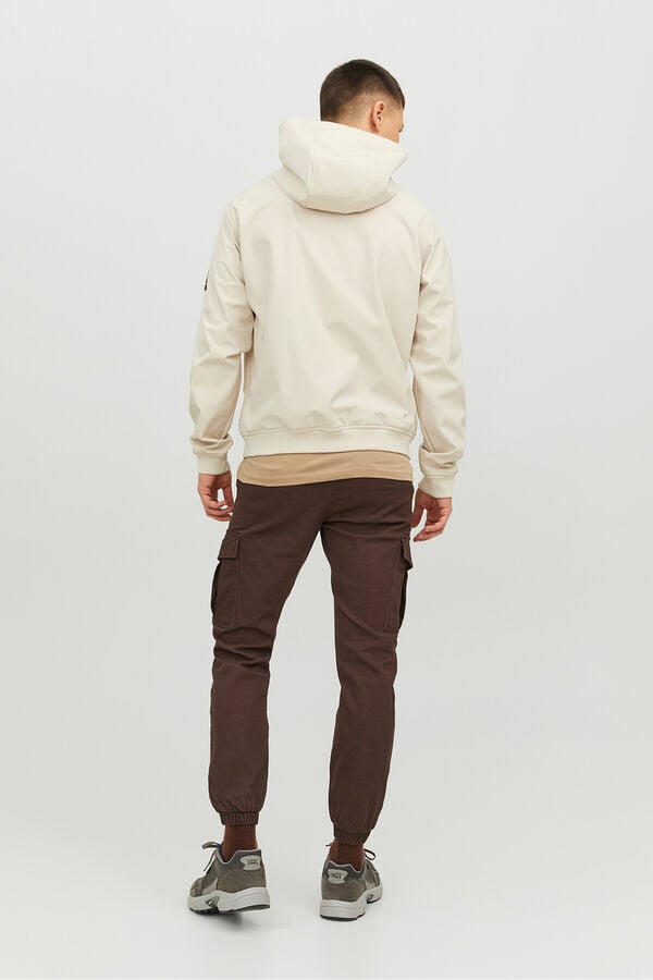 Jack & Jones Jaqueta softshell com capuz. cinzento