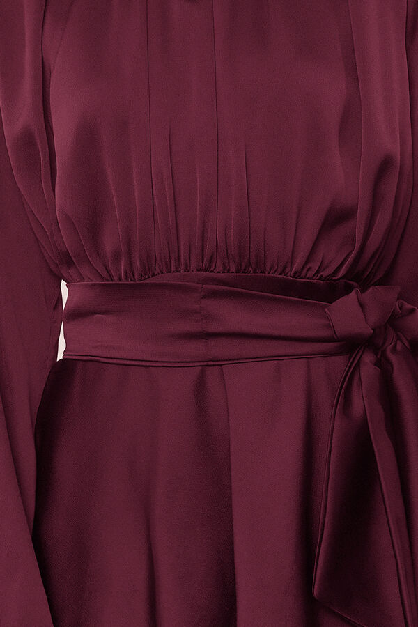 Trendyol Vestido de cetim cru