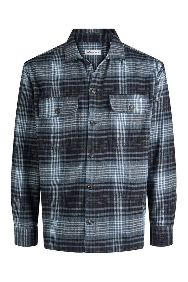 Jack & Jones Sobrecamisa xadrez cinzento