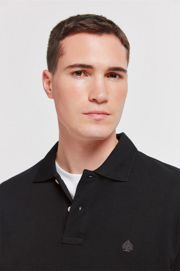 Springfield Polo Springfield b&aacute;sico regular fit preto