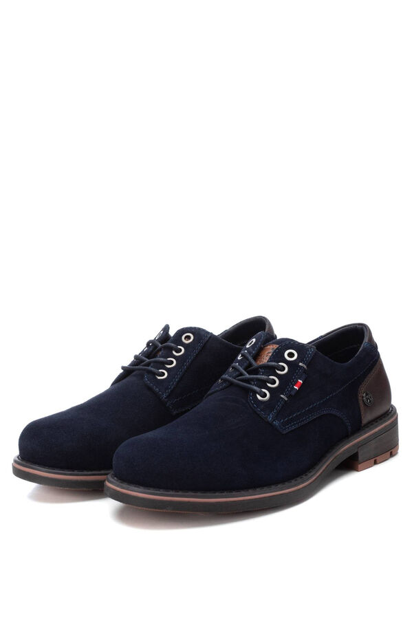 XTI Sapato de Croute masculino azul