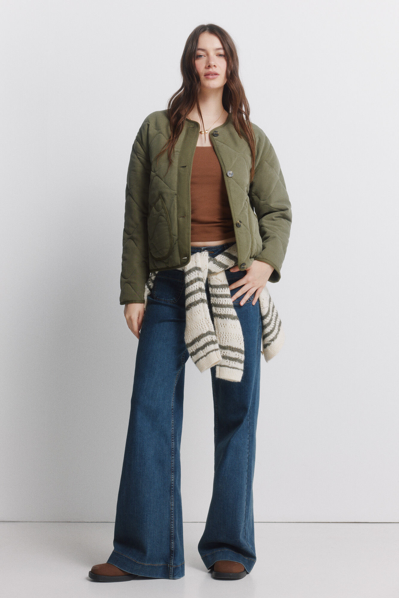 Springfield Jeans super largos de cintura alta