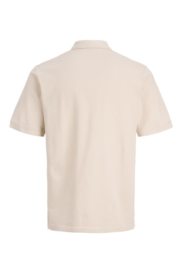 Jack & Jones Polo slim piqu&eacute; cinzento