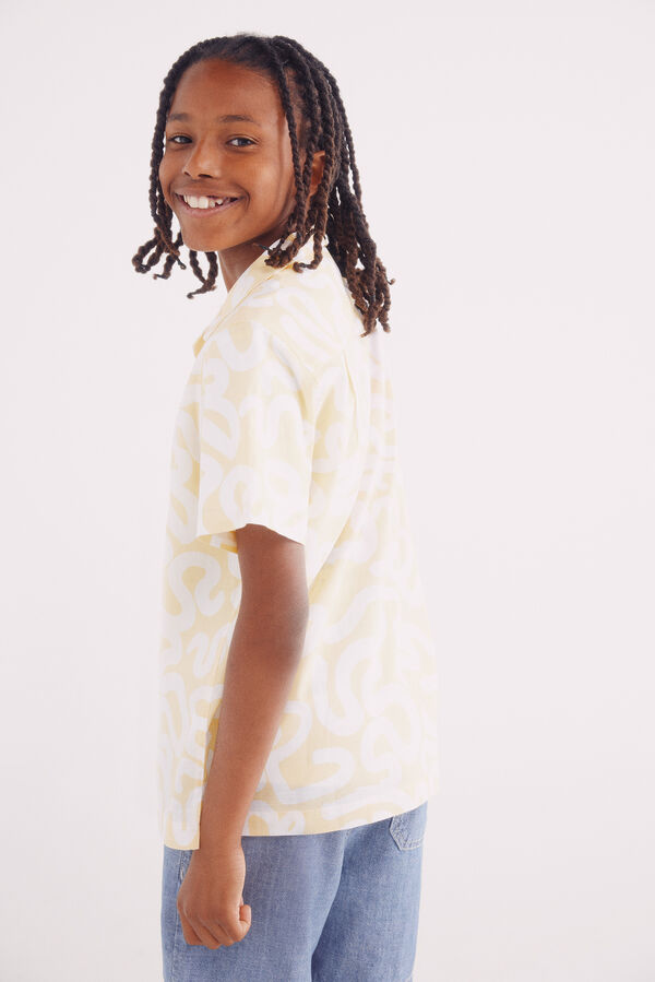 Springfield Kids Camisa geométrica para meninos estampado