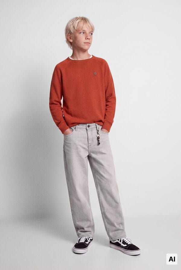 Springfield Kids Pantalon denim skater ni&ntilde;o gris