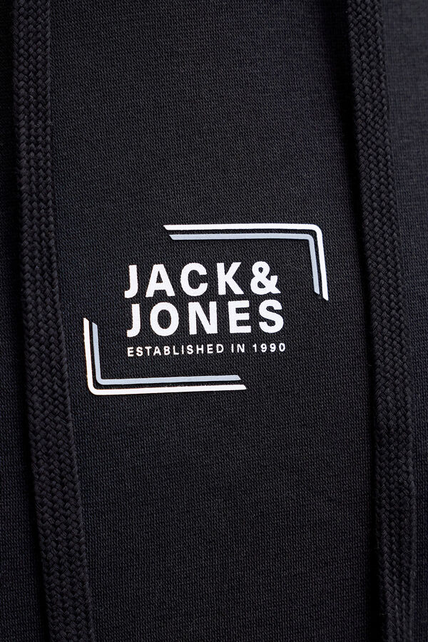 Jack & Jones Sweatshirt de capuz regular fit preto