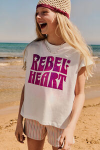 Springfield Kids T-shirt manga curta Rebel Heart menina