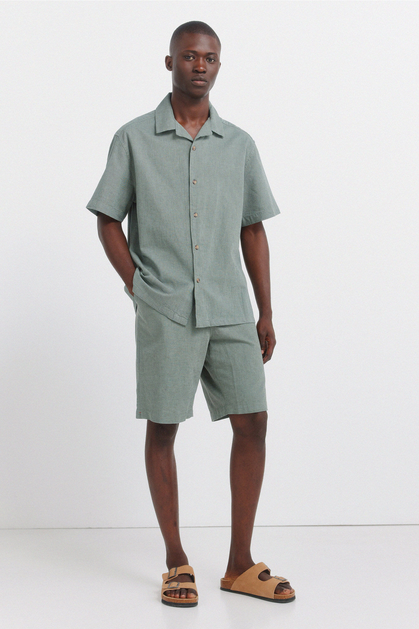 Springfield Bermuda lino relaxed fit