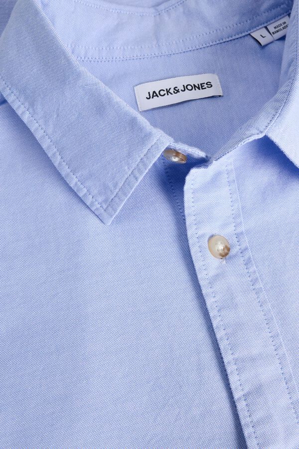 Jack & Jones Camisa oxford regular fit azul