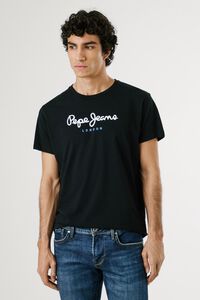 Pepe Jeans Camiseta estampada com logotipo de corte regular