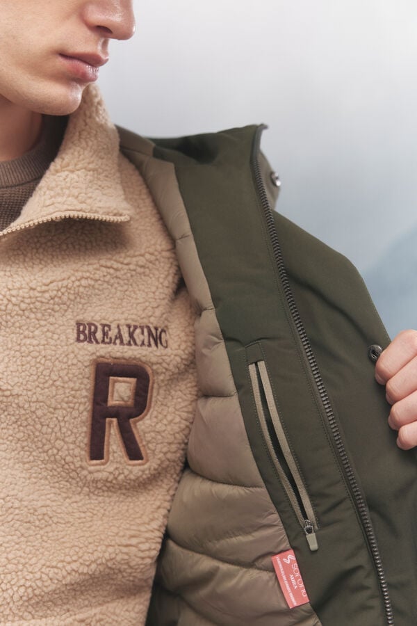 Springfield Parka acolchoada térmica estampado