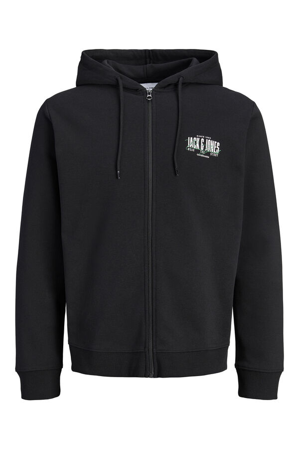 Jack & Jones PLUS Sweatshirt regular com capuz preto