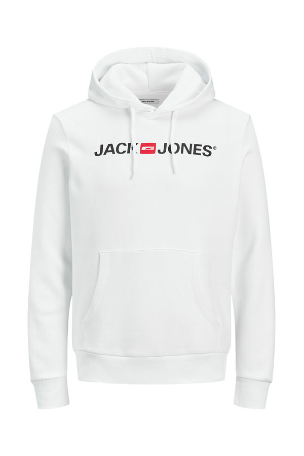 Jack & Jones Sweatshirt logo capuz branco