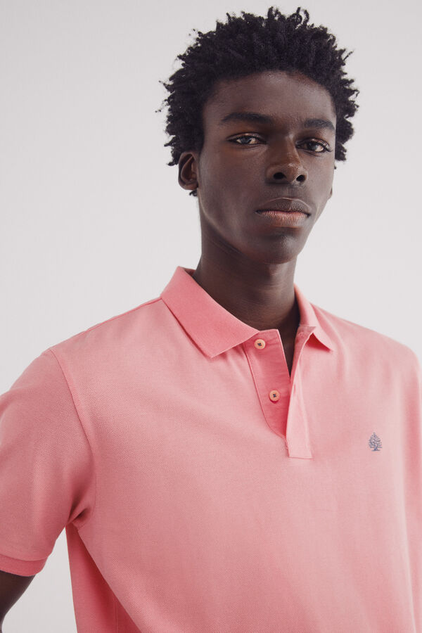 Springfield Polo piqué básico regular fit castanho