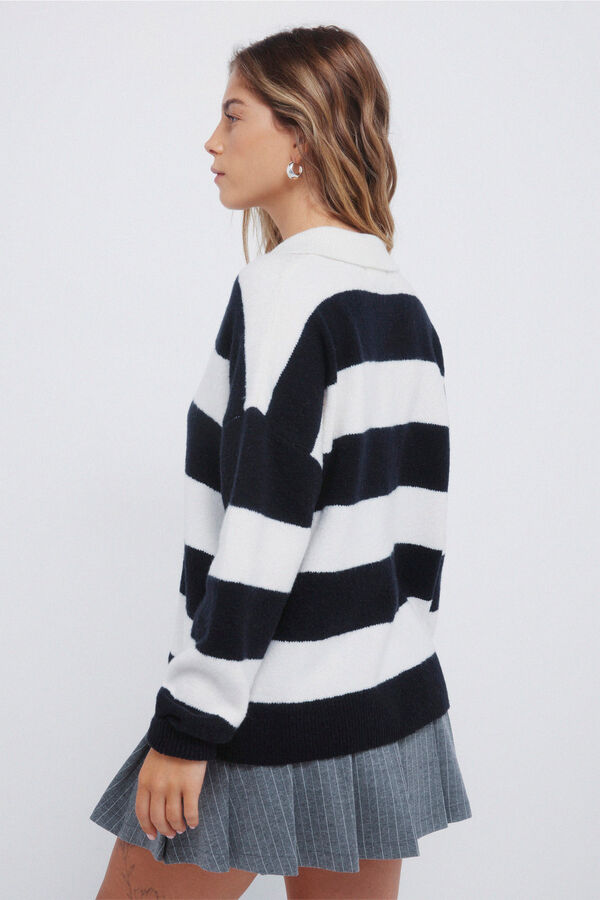 Springfield Camisola polo bordada azul