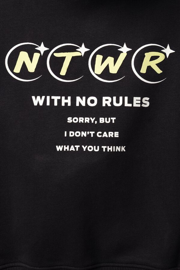 Springfield Kids Sweatshirt para menino "No rules" preto