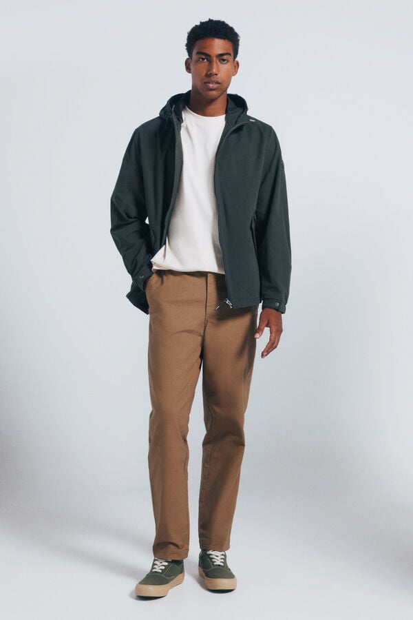 Springfield Parka algodão estampado