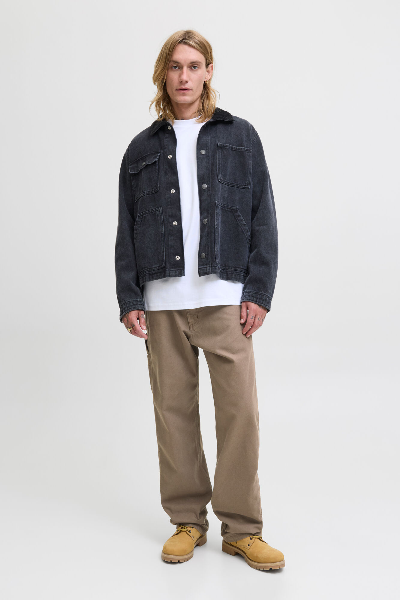 Jack & Jones Denim cargo cal&ccedil;a