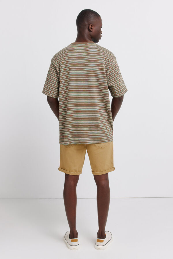 Springfield Bermudas 5 bolsos lavada slim fit camel