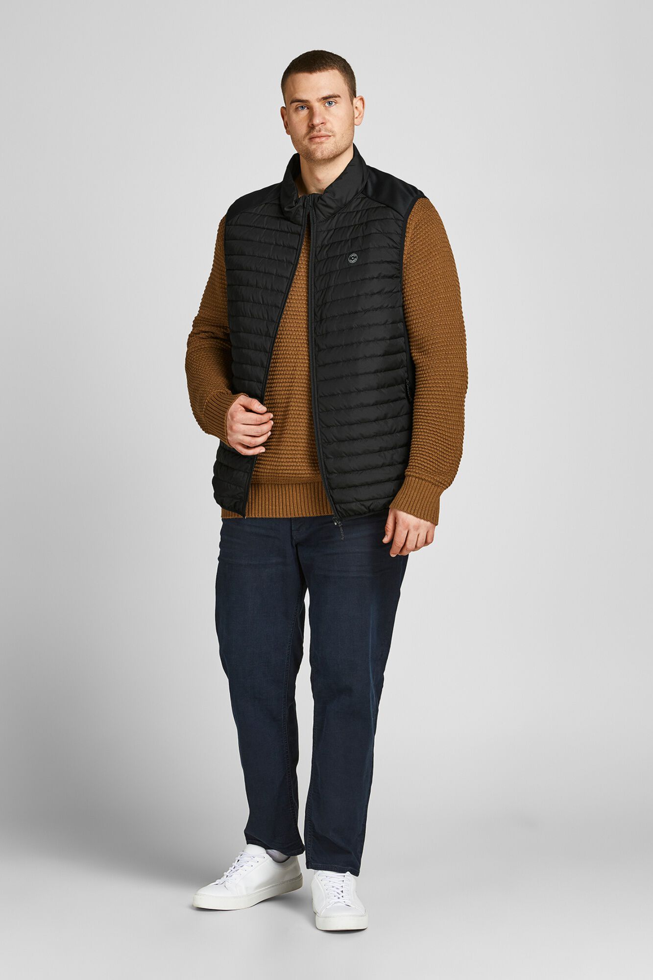 Jack & Jones PLUS Colete acolchoado com capuz