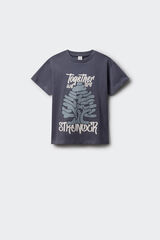 Springfield Kids Camiseta com estampa de árvore FPS para meninos azul