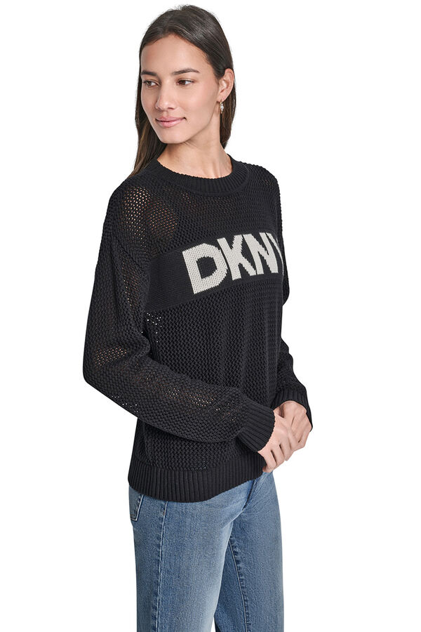 DKNY Camisola crochet preto